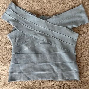 Off the shoulder bandage top